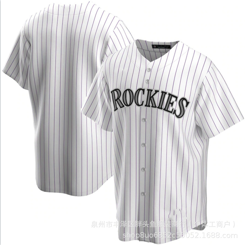 Uniforme de béisbol, camiseta del equipo Rocky, versión para fanáticos del comercio exterior, al , Rockies 19# 28#BLACKMON, seco