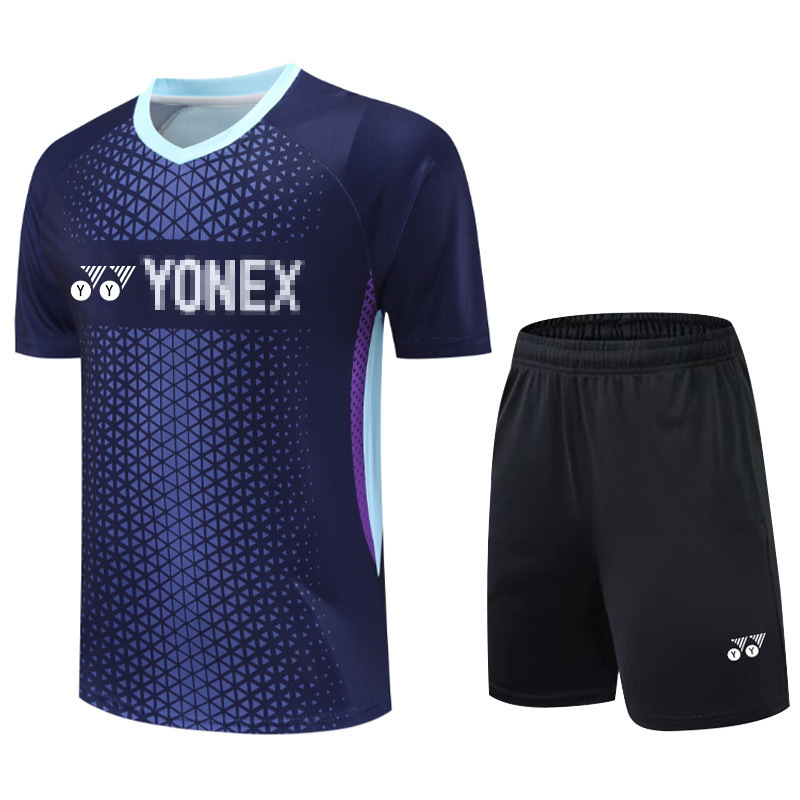 YY羽毛球服套装男女运动服速干乒乓球排球训练比赛队服团购定 制