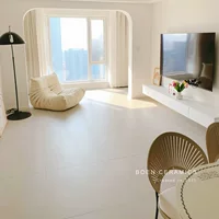 Гуандун Фошань мягкий светлый кремовый белый гостиная 600x1200 кухня ванная настенная плитка микроцементная плитка напольная плитка
