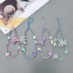 可愛水晶立體小熊手機殼掛鏈潮女包包飾品ccd相機掛件學生小禮品