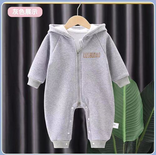 Baby Bodysuit Spring and Autumn Set Baby Hasty Climbing Suit Newborn Minnie Fleece Onesie Sleepwear Autumn Set
