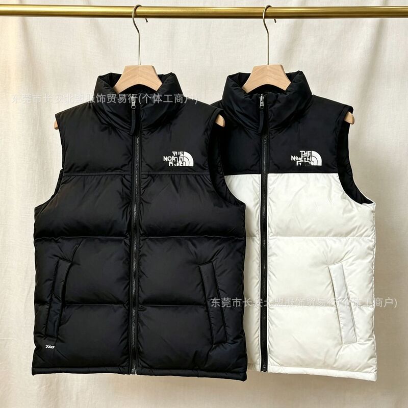 Nordic Style 1996 American Version Plaid Vest 700 Embroidery Unisex Autumn Winter Cotton Jacket Loose Fit Couple's Vest Nordic Style 1996 American Version Plaid Vest 700 Embroidery Unisex Autumn Winter Cotton Jacket Loose Fit Couple's Vest