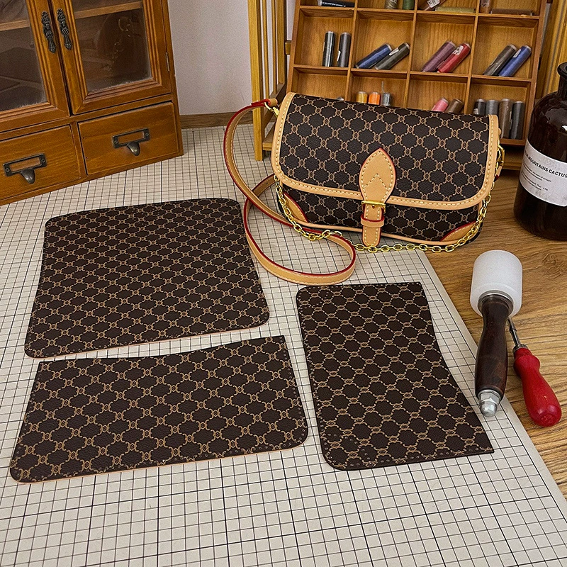 One‑shoulder bag base materials set, handmade, universal, neutral colors