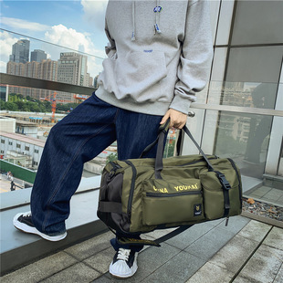 Lightweight large capacity travel bag travel bag backpack portable luggage bag wet and dry separation waterproof Fitness Bag