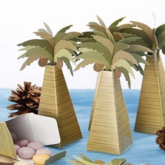 ココナッツの木のキャンディーの箱のヤシの木の砂糖の箱のミニの贈り物の包装の箱の越境の電気商は熱売します。