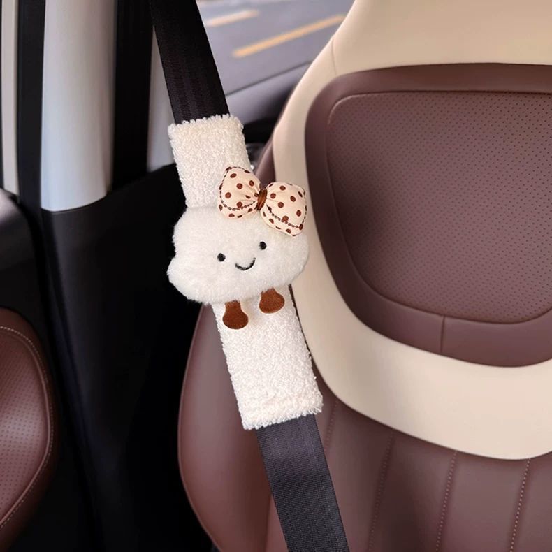 Car seat belt shoulder pad decoration anti-collar neck car safety belt decoration cute couple cloud female shoulder pad