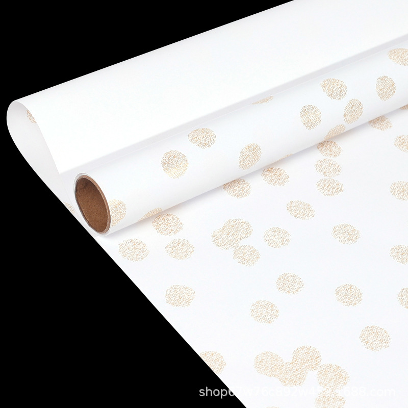 Amazon roll regalo de cumpleaños papel de embalaje globo puntos de oro artesanía diy regalo de alta calidad