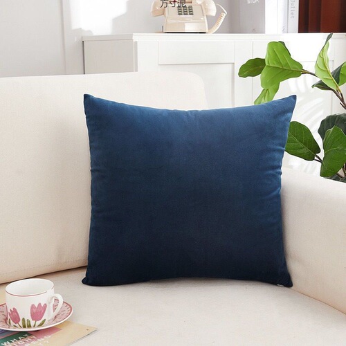 Velvet Pillow Large Back Sofa Office Pillow Home Bedroom Headboard Square Pillow Cover Factory