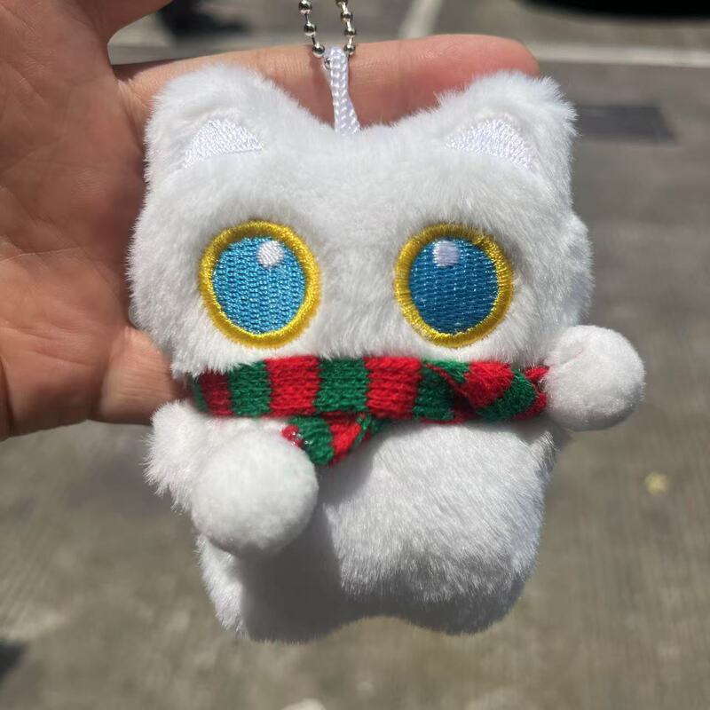 きしむ漫画猫家族ぬいぐるみキーホルダー小さな鼻猫ペンダントスクールバッグ人形ペンダントギフトトレンド|undefined
