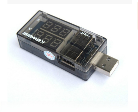 USB current and voltage tester USB ammeter USB dual meter display…