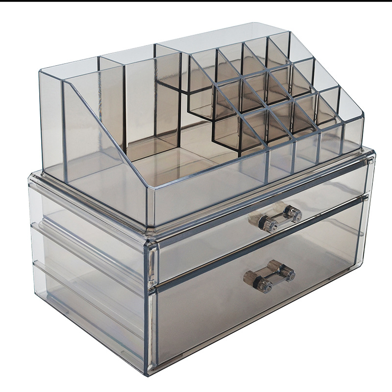 Caja de almacenamiento de cosméticos de escritorio cajón de almacenamiento de lápiz labial de múltiples capas rack organizador de la habitación rack de almacenamiento multifuncional