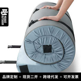 记忆棉睡垫绒布露营床垫便携可折叠防滑打地铺垫跨境热卖