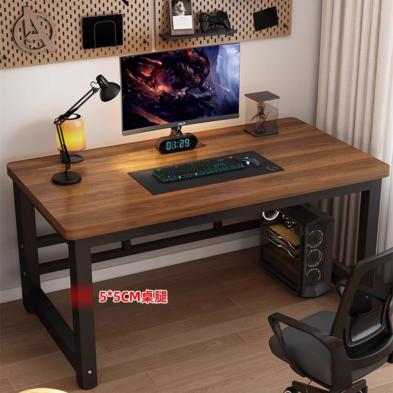 DIY e-스포츠 스타일 컴퓨터 데스크탑 테이블 홈 침실 간단한 사무실 책상 학생 책상 테이블과 의자 조합