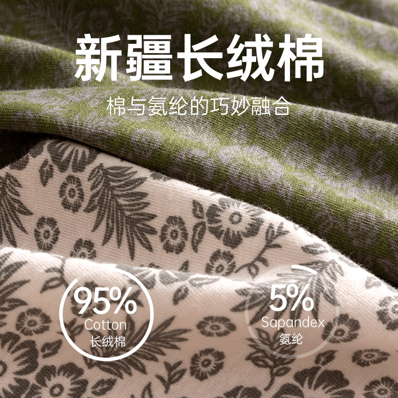 Fábrica de fuentes de pantalones interiores de hombre algodón antibacteriano piel transpirable ángulo plano suelto de tamaño grande gargantuan cabeza al por mayor