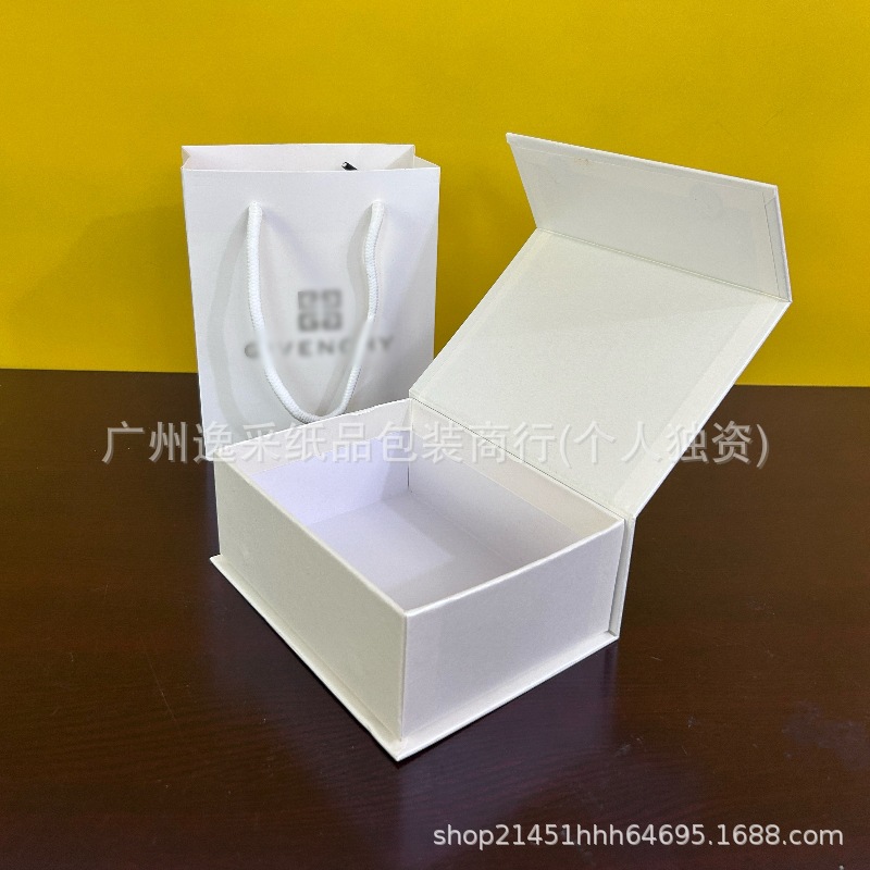 纪/希香水气垫口红礼盒Giv香水翻盖礼品盒纸袋G家手提袋香水礼盒