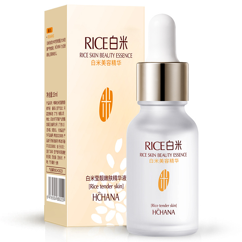 Han Qian arroz blanco rejuvenecimiento de la piel esencia hidratante enzima rejuvenecimiento de la piel líquida nutritiva hidratante productos para el cuidado de la piel al por mayor