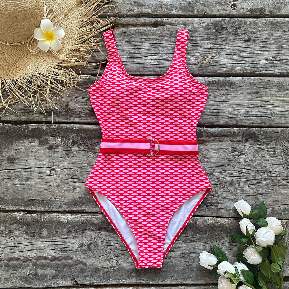 Pink Water Wave Bikini 3