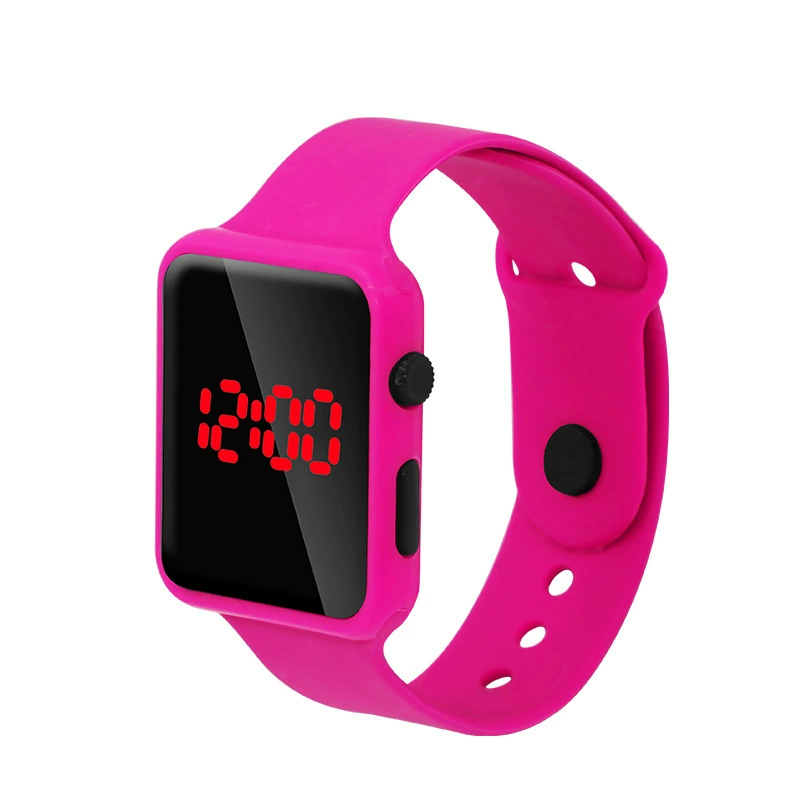 Apple, square bracelet, electronic dial, digital watch
