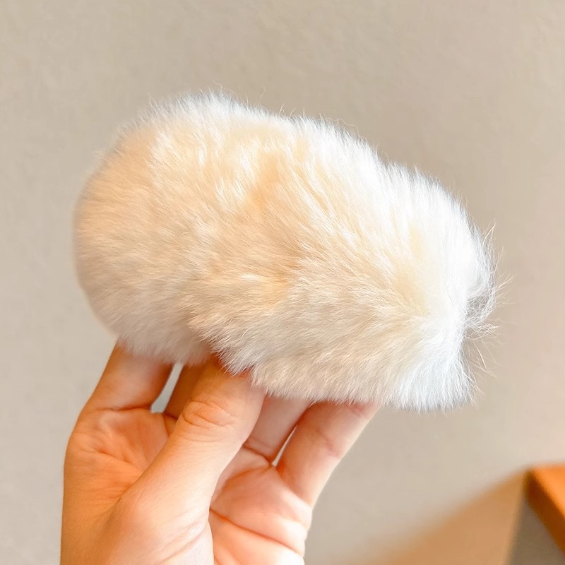 Otoño y invierno peluche niños lindos pinzas de cabello de perro de mango 2024 nuevas niñas frentes frentes BB clip clip clip clip de cabello rotos