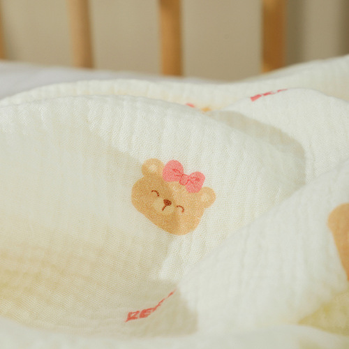 4-layer baby bath towel ins pure cotton gauze newborn baby summer thin absorbent bath bag single quilt baby bath towel