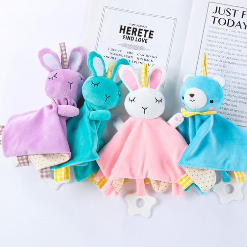 Soothing towel doll baby can enter baby saliva towel sleeping artifact newborn hand puppet sleep toy wholesale