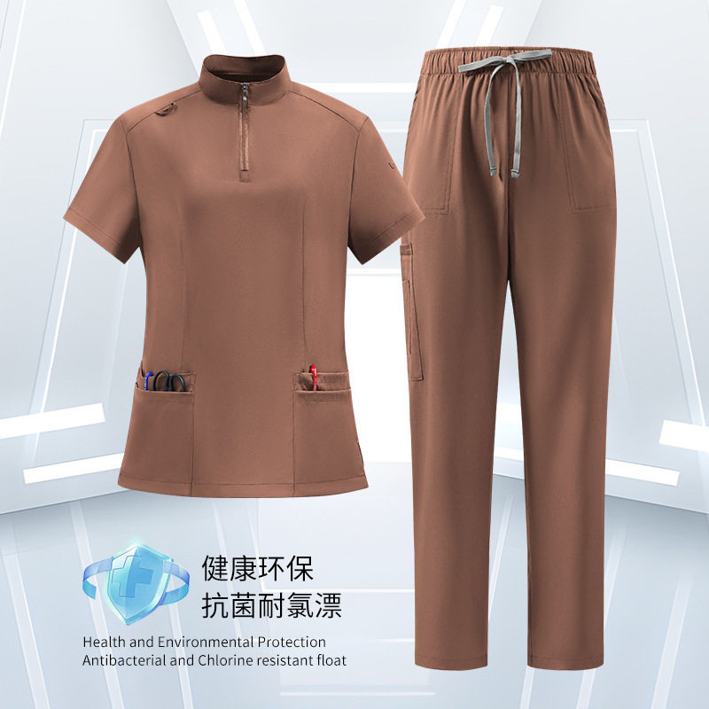 New Hand Washing Clothes for Men and Women, Short-Sleeved Thin Oral Nurse Doctor Surgical Clothes, Pet Hospital Work Clothes New Hand Washing Clothes for Men and Women, Short-Sleeved Thin Oral Nurse Doctor Surgical Clothes, Pet Hospital Work Clothes