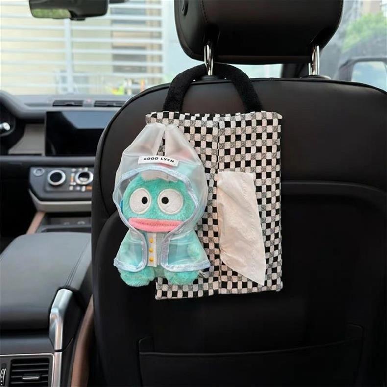 Car-Mounted Tissue Box, Hanging Type for Car Armrest Box, Creative and Cute Trendy Goddess Car Tissue Hanging Bag