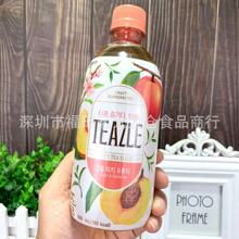 批发 韩国进口TEAZLE熊津水蜜桃味乌龙茶饮料白桃果味饮品500ml