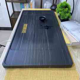 天然乌金石茶盘整块石头家用简约现代轻奢石材静心款功夫茶盘茶海