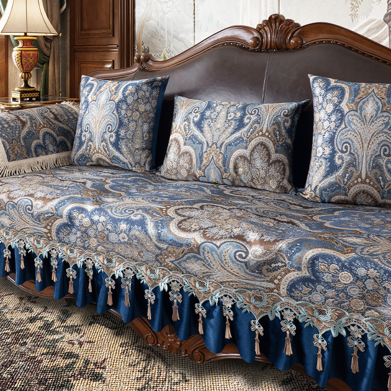 푸룬데 자수-다크블루