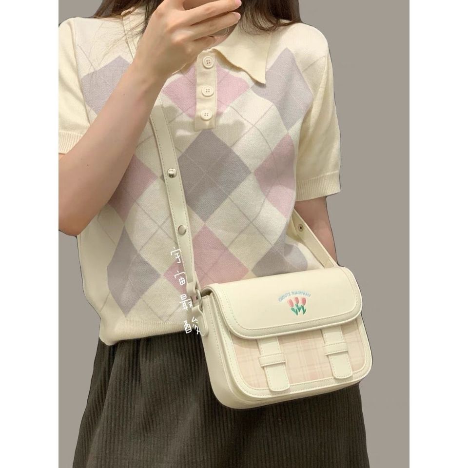 2021 년 여름 새로운 귀여운 캠브리지 가방 언더암 토푸 백 센스 크로스 바디 숄더 백 여성용 언더암 백 홍지