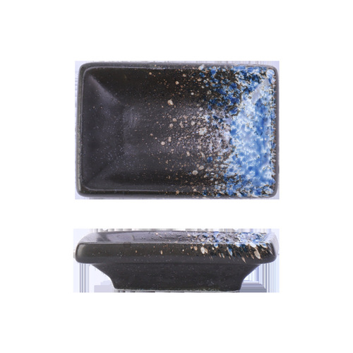 Japanese and Korean style condiment dish, household commercial ceramic dish, cooking tableware, mustard soy sauce dish, rectangular dish, hot pot dish