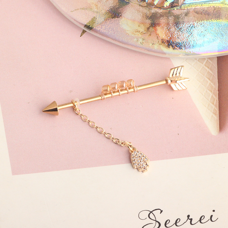 Stainless Steel Industrial Ear Long Rod Body Piercing Ear Bone Nail Export Jewelry detail image 48