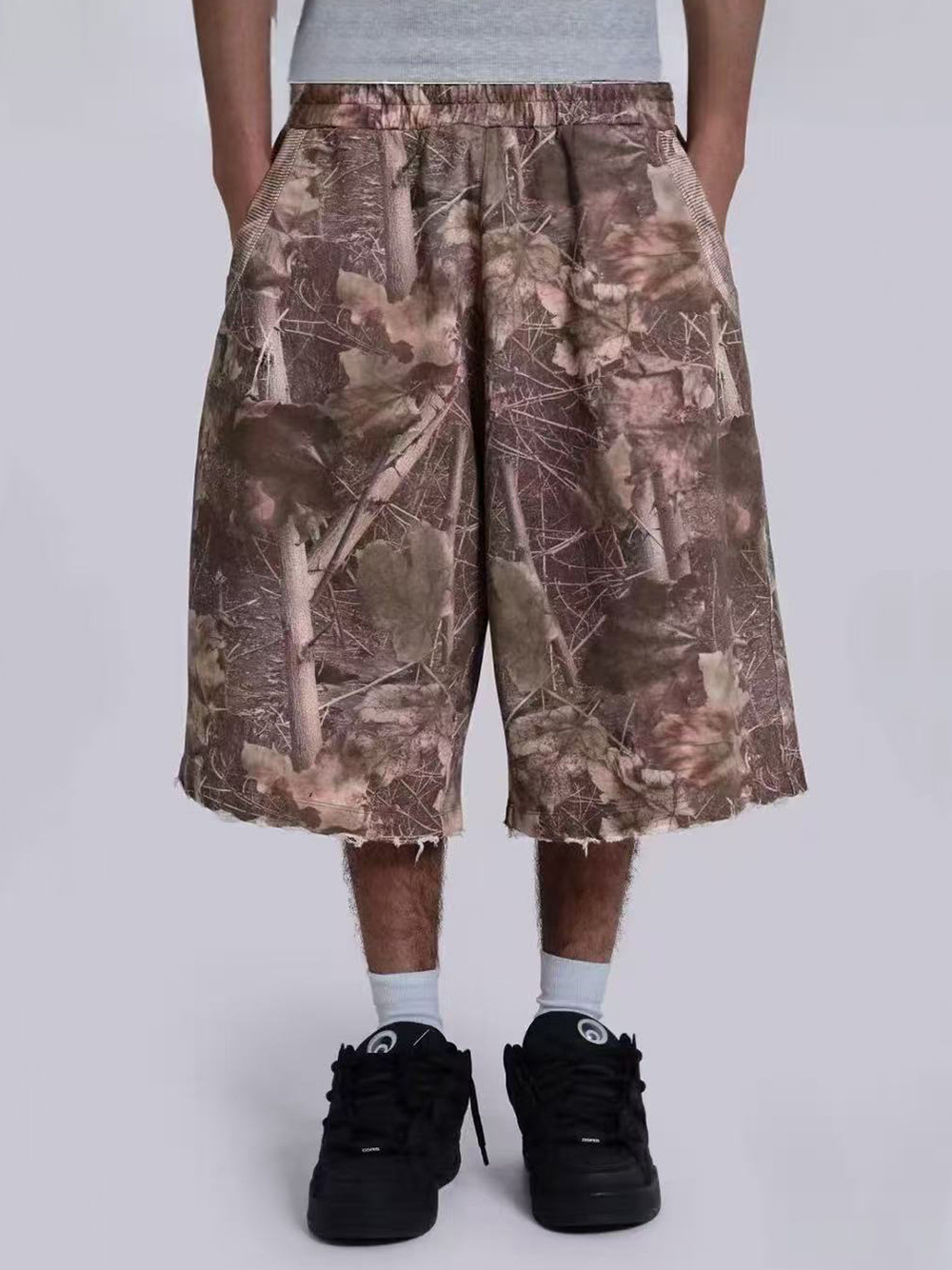 Comercio exterior marca de tendencia transfronteriza pesada pantalones de verano pantalones deportivos de piernas anchas pantalones casuales pantalones de estilo harp