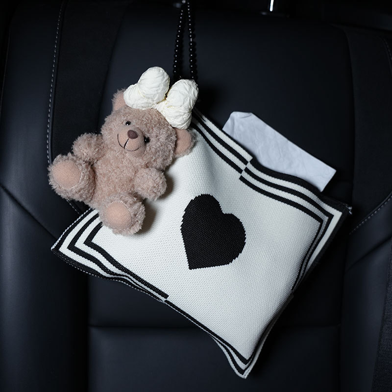 Holder | Biqi Bixing Car tissue box/set - love-version-beige-bear