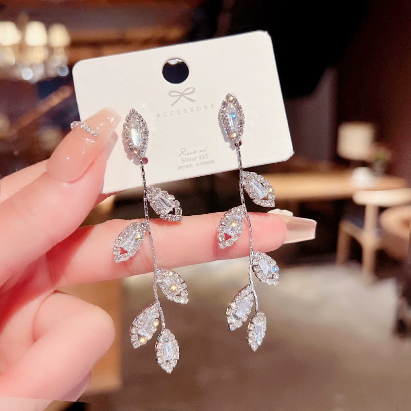 Серебряная игла, серьги из жемчуга, образец 925, стиль легкой роскоши, оптовая торговля