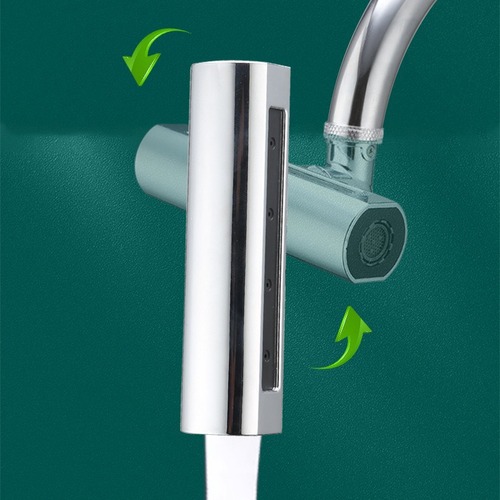 Kitchen waterfall flying rain four-speed faucet bubbler multi-functional swivel spray head splash-proof extension pressure boosting