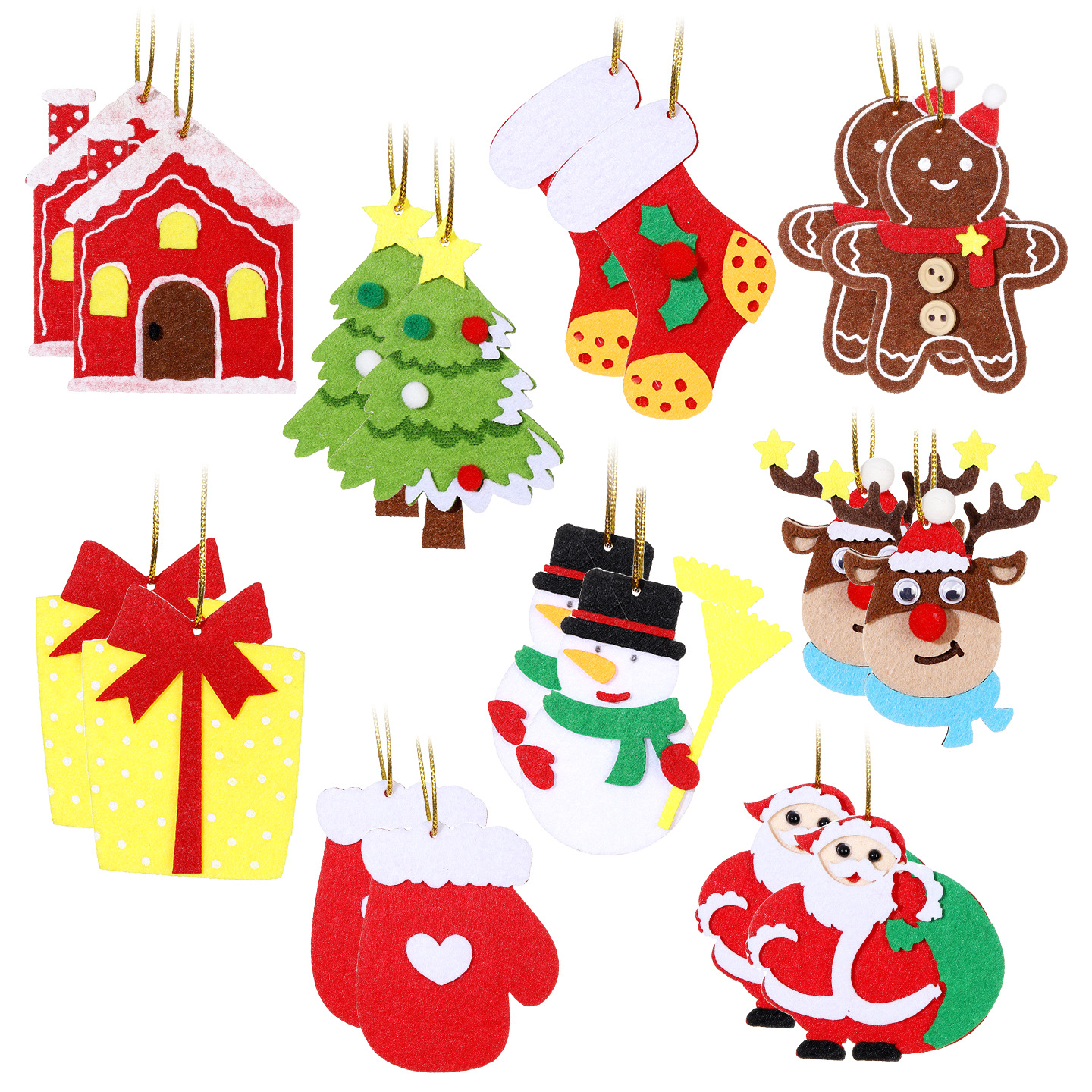Christmas children's pendant non-woven cloth