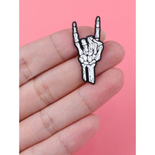 L 30830 Halloween skull enamel metal brooch ��ʥ���÷��Ž���