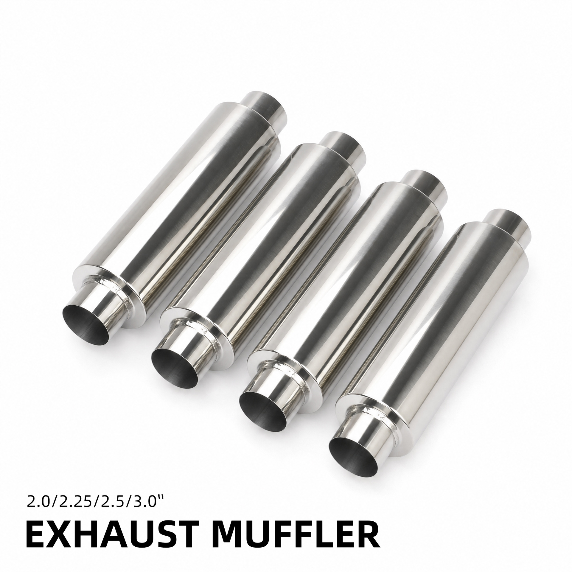 Car modified exhaust pipe N1 style direct exhaust silencer universal stainless steel drum 51/57/63/76MM