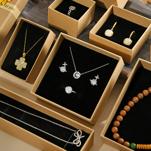 Mother's Day 520 Sunflower Jewelry Box Ring Bracelet Necklace Jewelry Packaging Box Decal Gift Box Wholesale