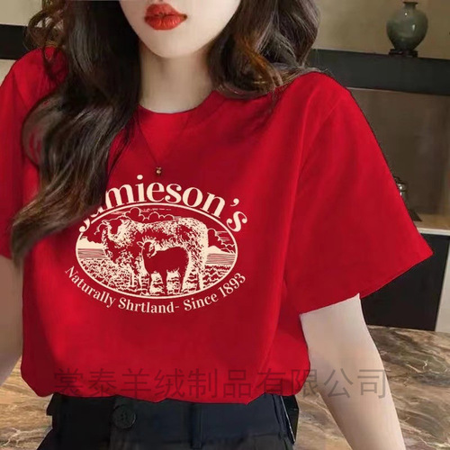 200g heavy weight short-sleeved T-shirt women's summer new Korean all-matching half-sleeve T-shirt Hong Kong style couple's blouse T-shirt trend