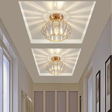 水晶走廊过道灯简约现代个性创意小吊灯北欧LED吸顶灯阳台楼梯灯
