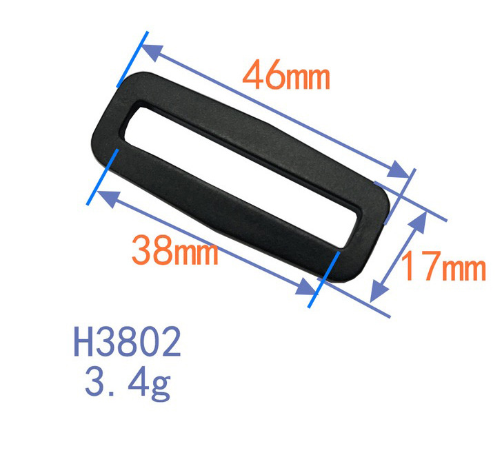 Venta directa de fábrica de hebillas cuadradas de plástico en blanco y negro en stock, hebillas rectangulares, hebillas de dos niveles, hebillas de ajuste para correas, hebillas de plástico a presión.