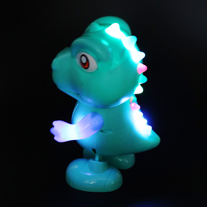 Juguetes eléctricos transfronterizos para niños coloridos música ligera bailando dinosaurio modelo de dibujos animados muñeca juguetes al por mayor