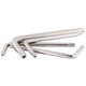 SingLe PLum BLossom AnTi-ThefT Wrench NickeL-pLaTed Rice-shaped STar AnTi-ThefT Screw DoubLe-headed ManuaL L-shaped Wrench T10-T30