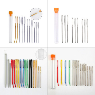 DIY manual hand sewing needle blunt needle eye needle sweater wool needle big hole needle sweater needle ribbon embroidery needle