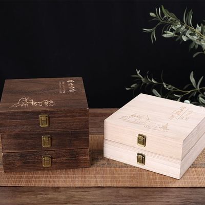实木茶饼盒357克普洱茶饼盒福鼎白茶空盒单饼茶盒木质包装盒礼盒|ms