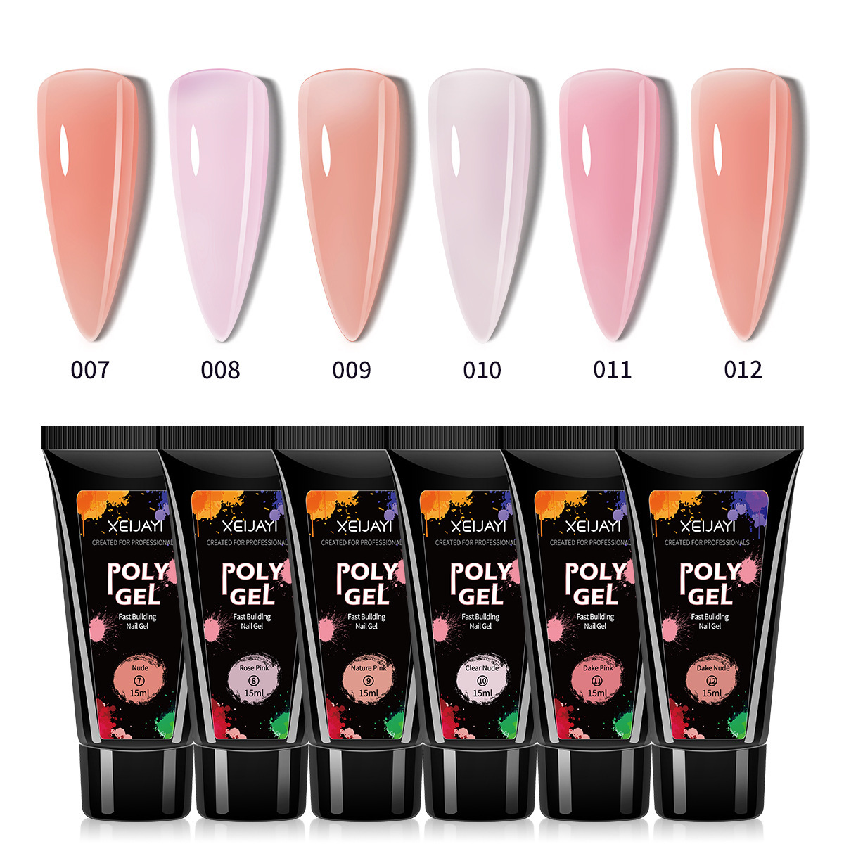 Extensi&oacute;n de cristal pegamento traje de u&ntilde;as arte fototerapia pegamento 15ml pegajoso diamante UV extensi&oacute;n r&aacute;pida sin bandeja de papel f&aacute;brica al por mayor