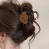 2#【Tea Brown】Medium Bear Clip-8cm